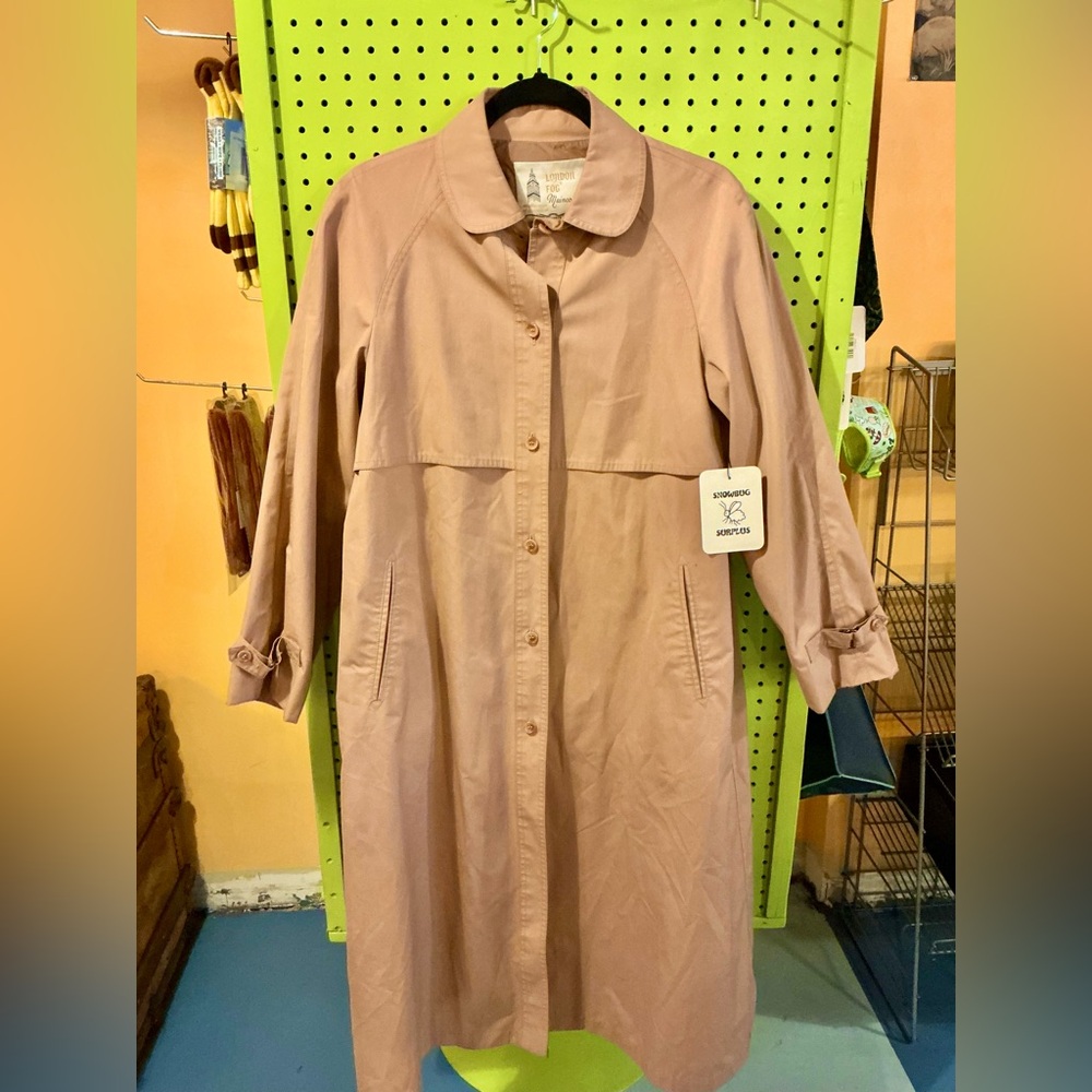 London Fog Dusty Pink Long Coat